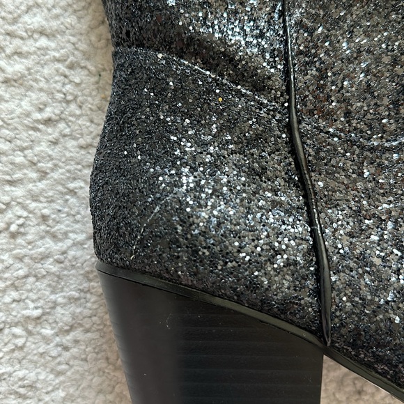 NWOT Lemon Drop black sparkle cowboy boots - Picture 15 of 16